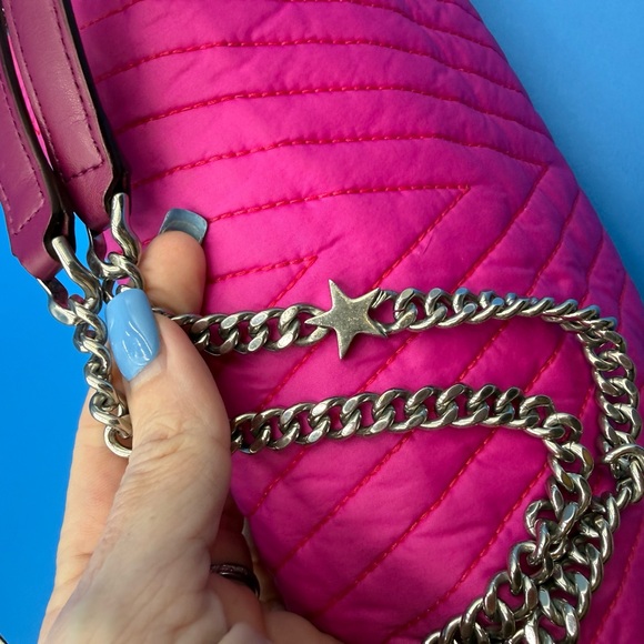 Stella McCartney Fuchsia Quilted Star Crossbody/Shoulder Bag - Picture 9 of 16